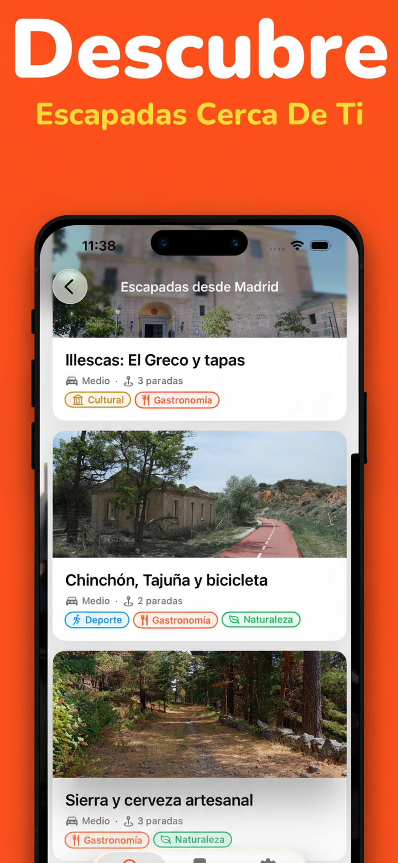 Descubre escapadas cerca de ti
